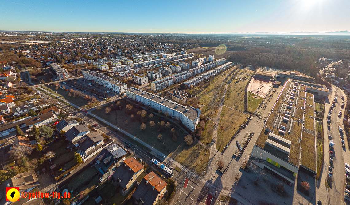 16.01.2023 - Luftbilder vom Marx-Zentrum und Gartenstadt Trudering